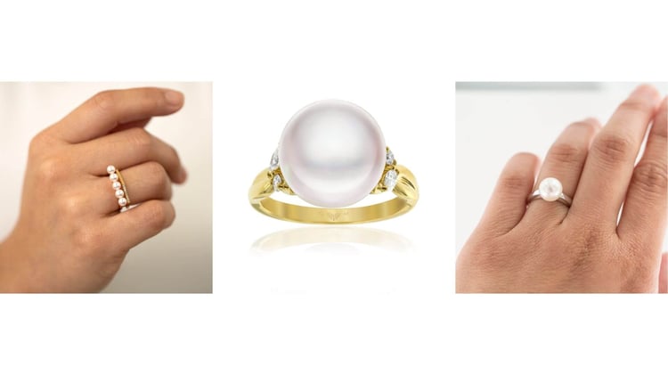 Shop Pearl Wedding Rings | Gerard McCabe
