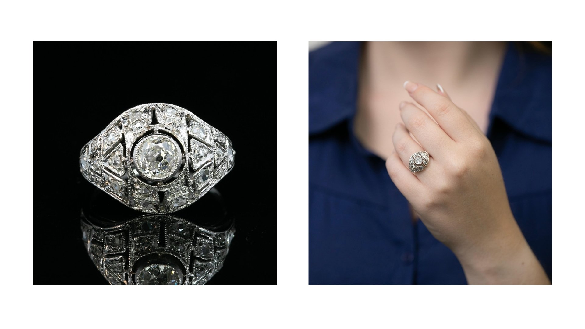 Gerard McCabe Antiques Art Deco Diamond Ring Circa 1930s SKU: 566608