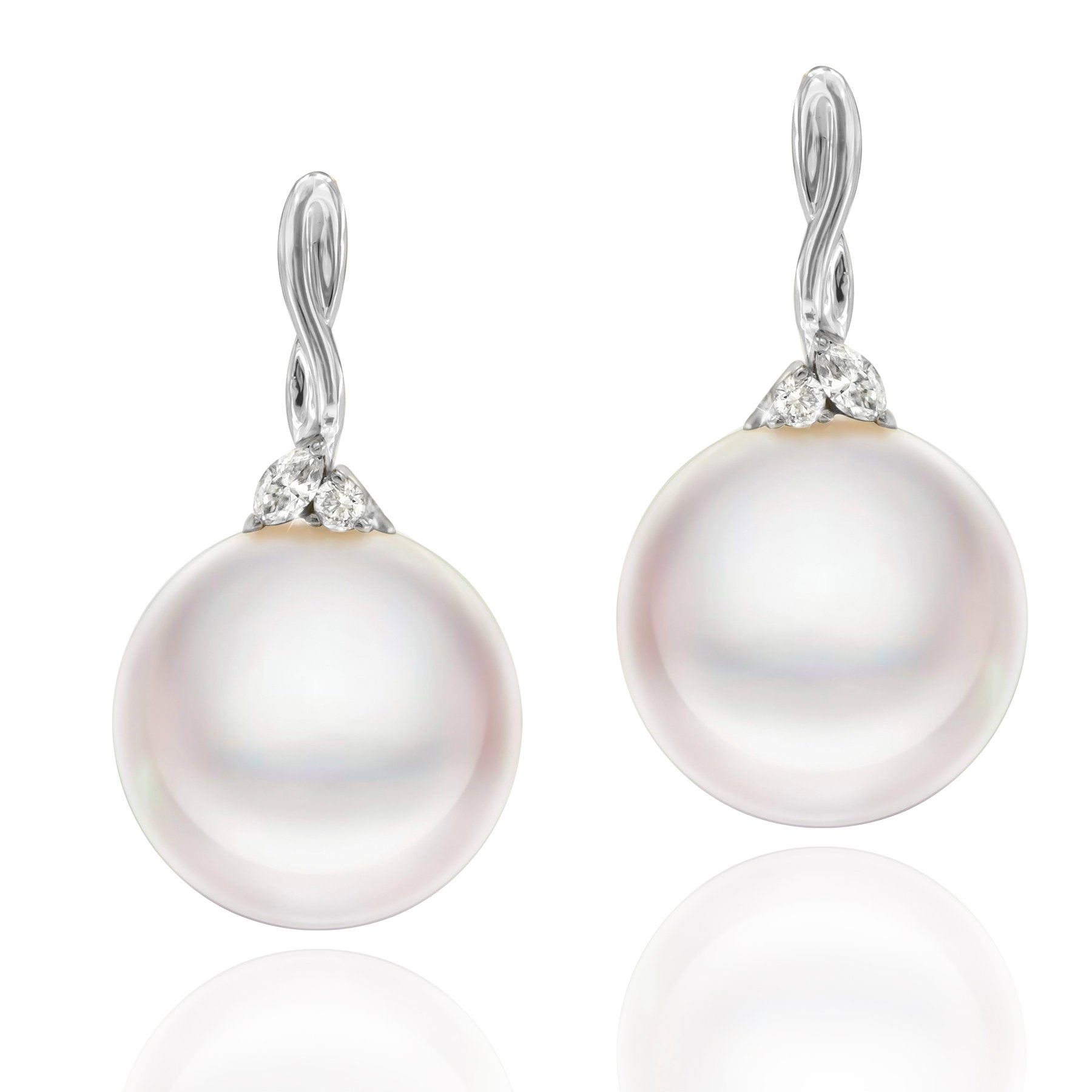Luminosity Embrace South Sea Pearl & Diamond Earrings