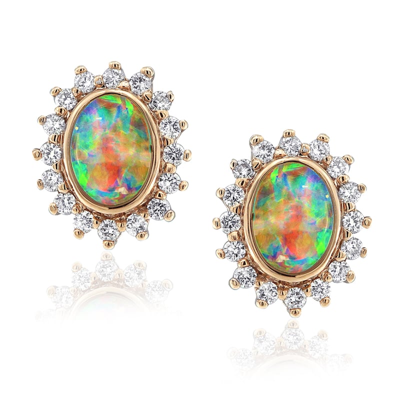 Coober Pedy earrings from the Opalescence Collection 