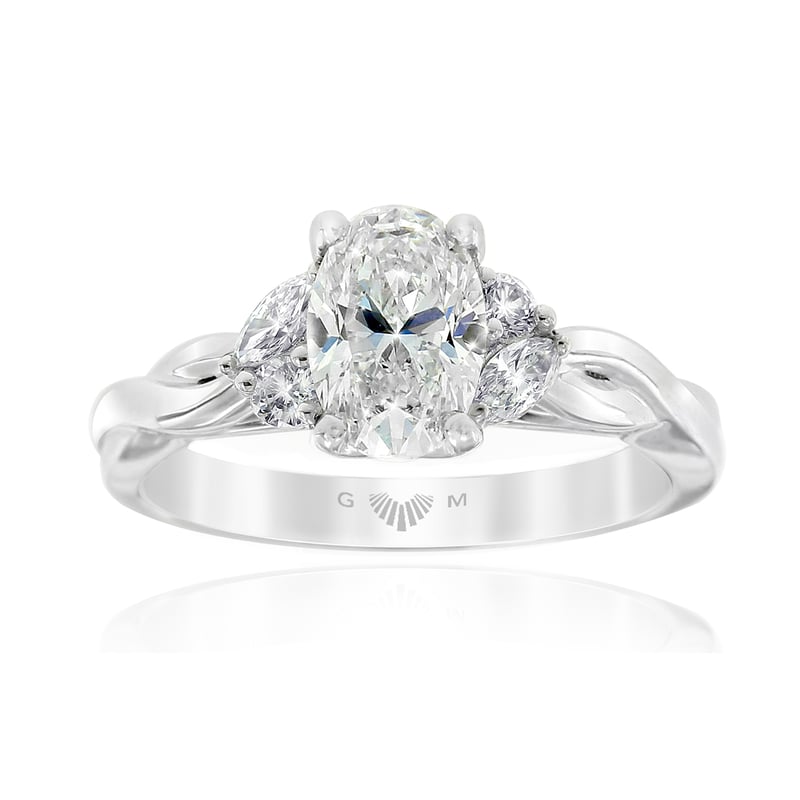 Embrace 1.20ct Oval Cut Diamond Engagement Ring