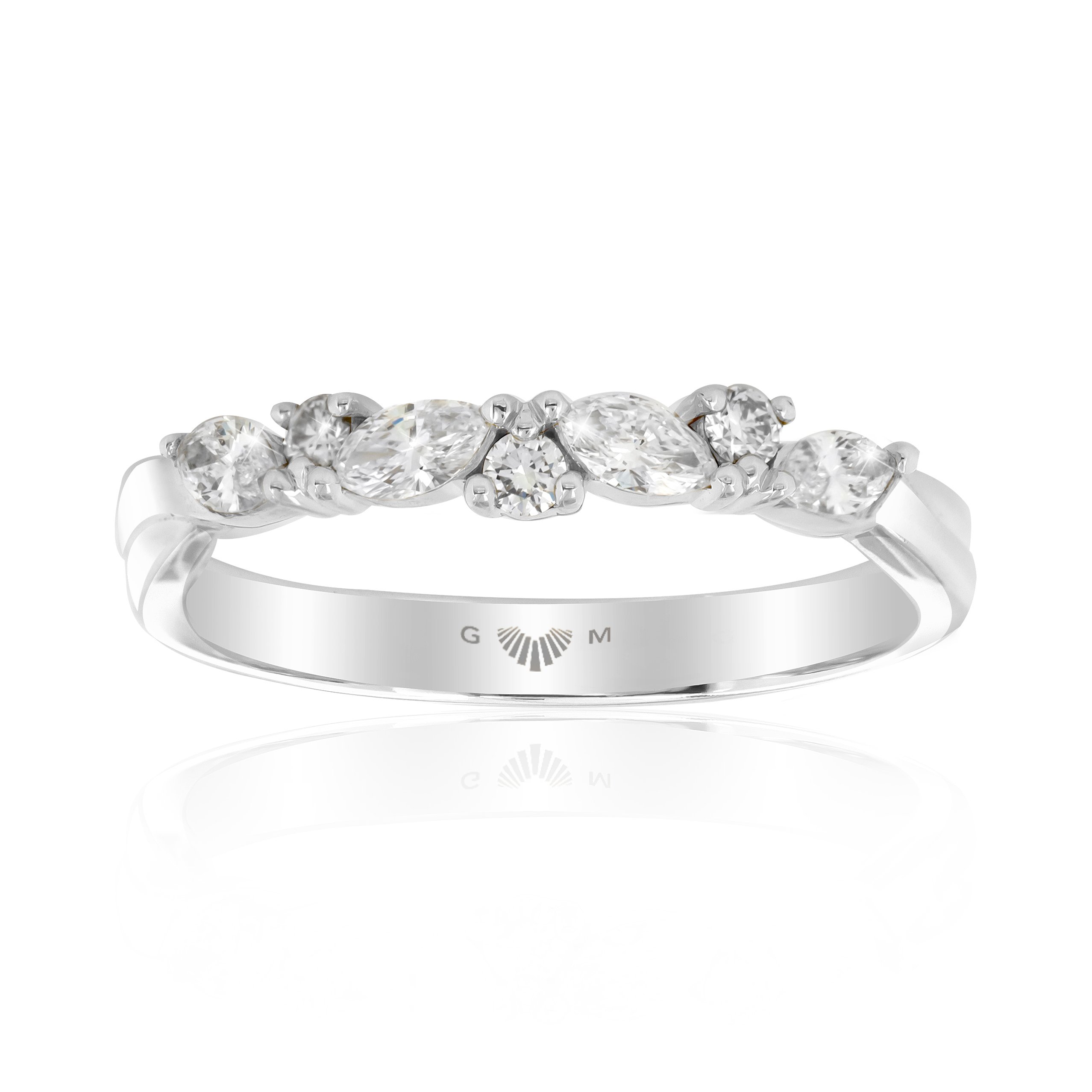 Embrace Marquise & Round Brilliant Diamond Linea Ring 0.32ct