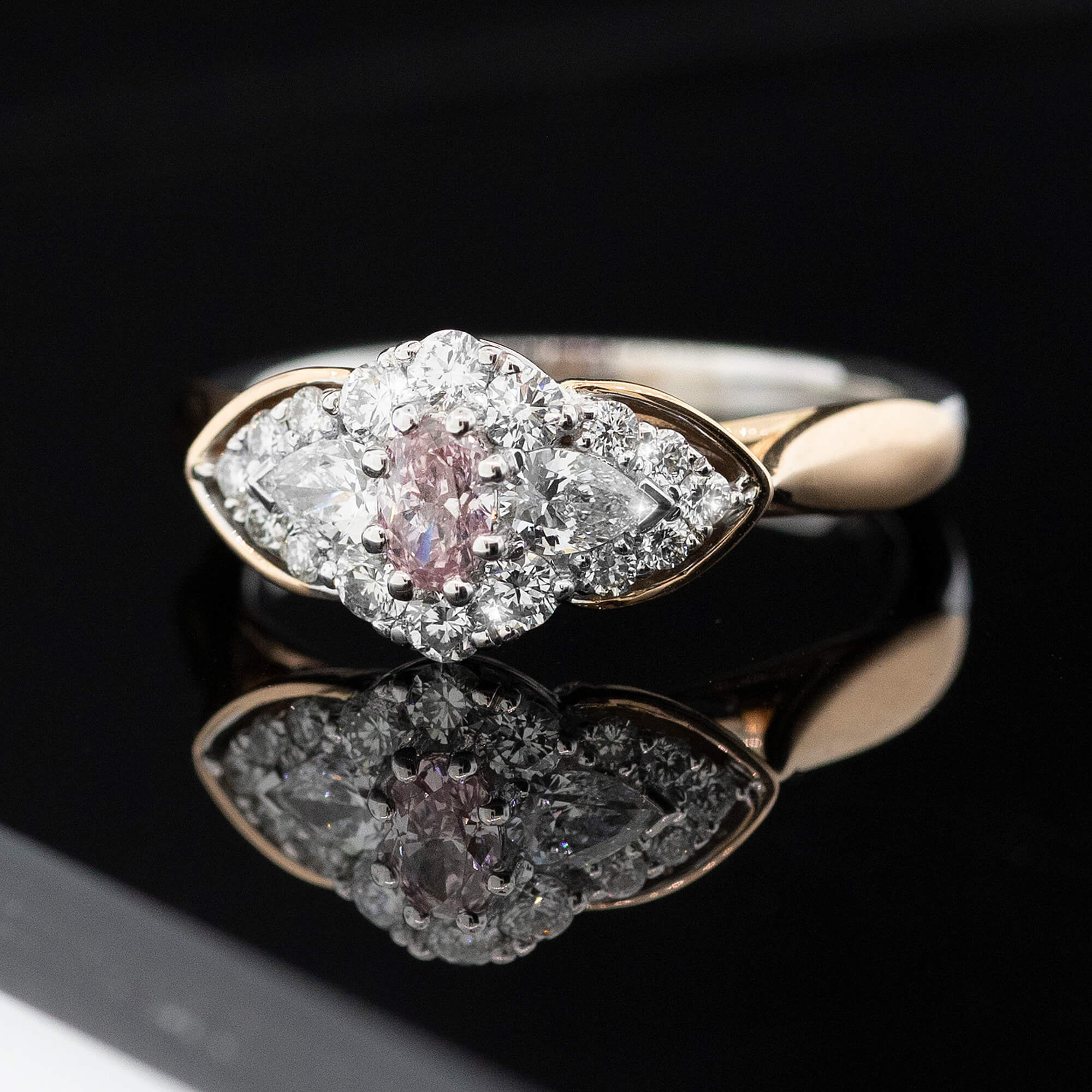 Eagle Pink and White Diamond Ring SKU: 559873