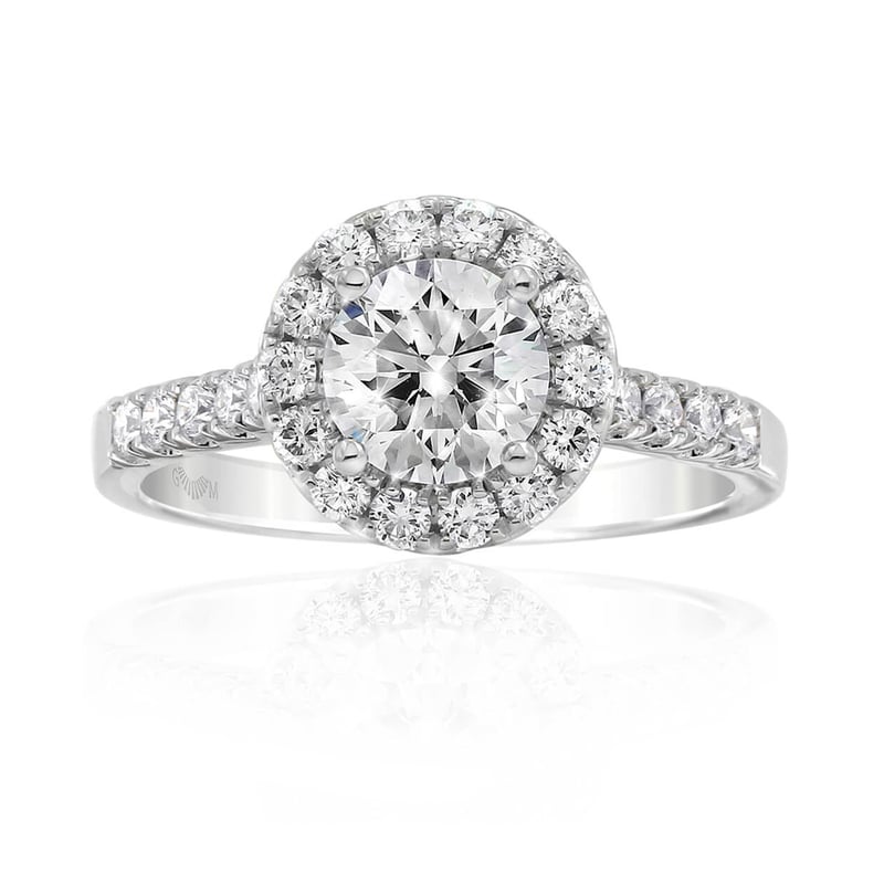Aura Classic 0.82ct Round Cut Diamond Engagement Ring