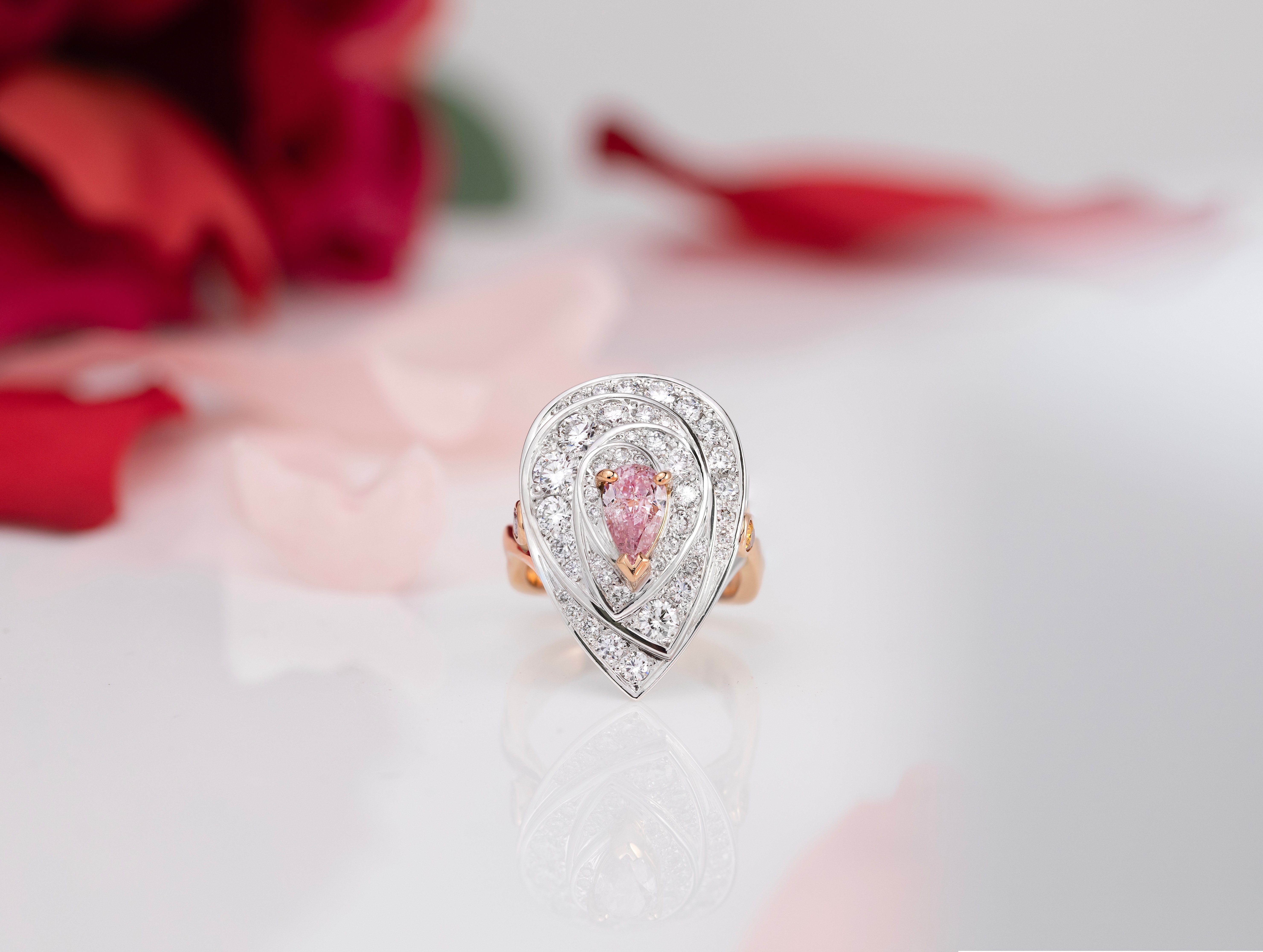 Pink Diamond Engagement Ring