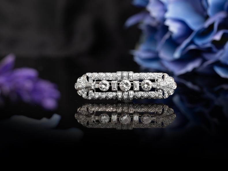 Art Deco Diamond Brooch Circa 1930s SKU 567235 | Gerard McCabe Antiques 2026