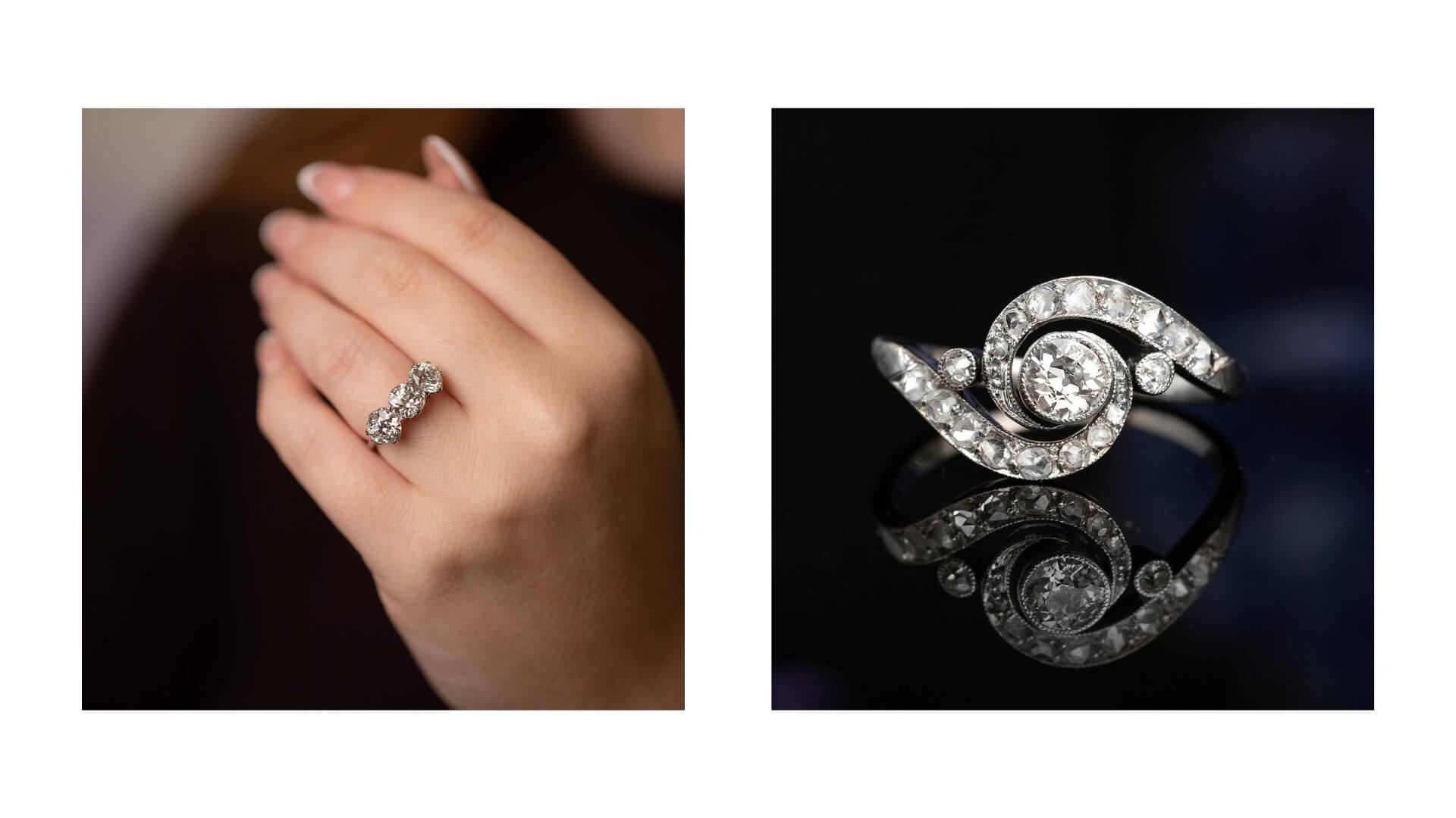 Art Deco Diamond Ring Circa 1930s SKU 571498 | Art Deco Diamond Ring Circa 1930s SKU 568590