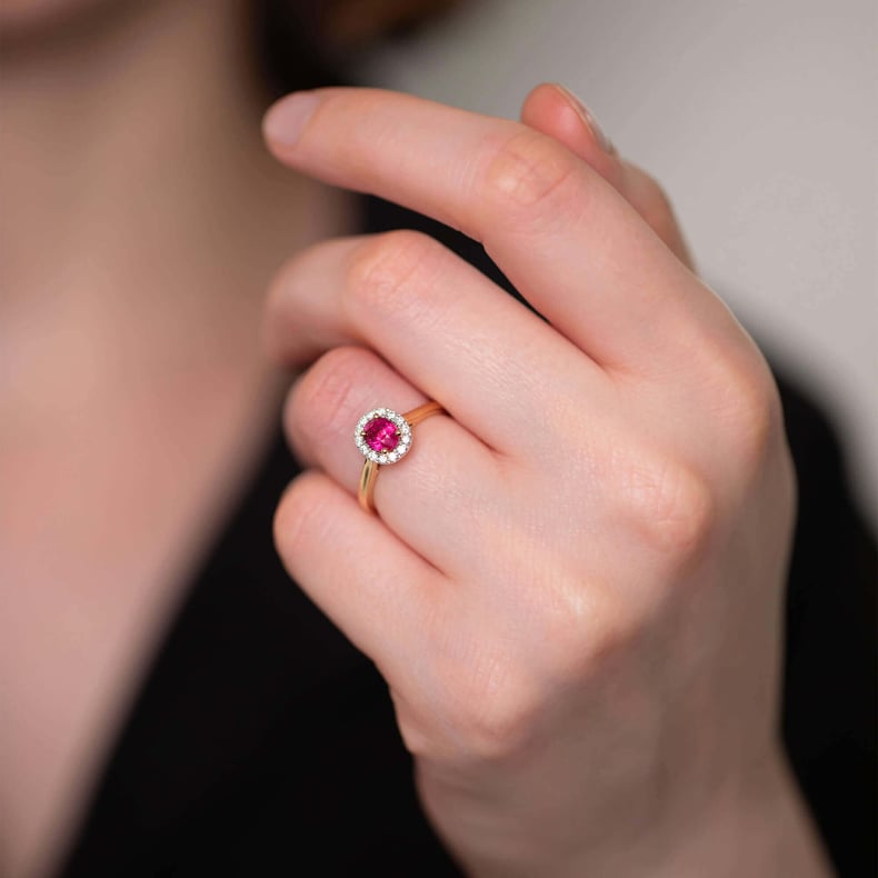 Aura Oval Ruby & Diamond Ring SKU 571947 | Gerard McCabe Jewellers 2026