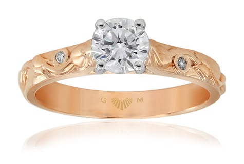 Gerard McCabe - Solitaire Rose Engagement Ring