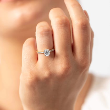 Celeste Oval Cut Engagement Ring