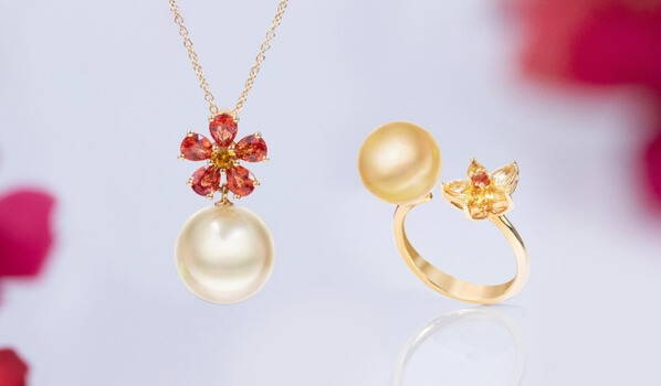 Calypso Collection Pearl Pendant and Ring