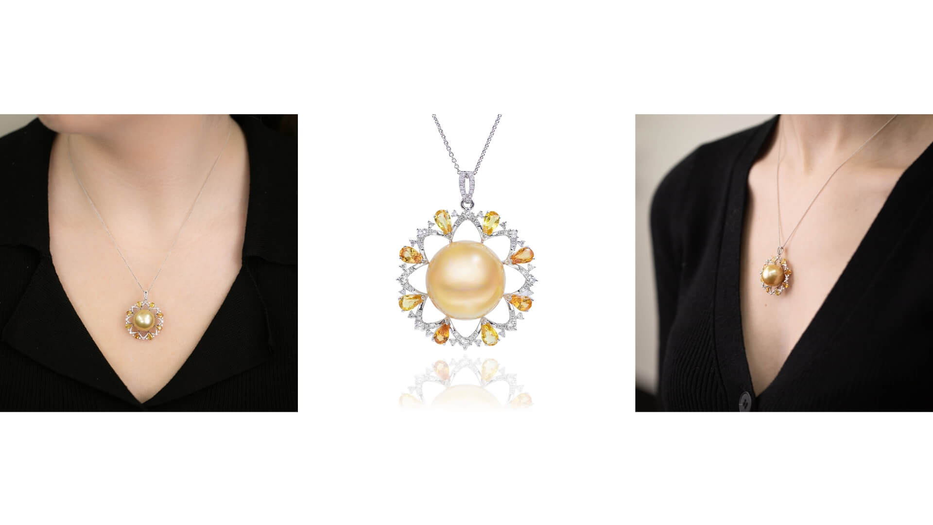 Calypso Golden Pearl, Sapphire and Diamond Pendant SKU 565631 | Blog | The Calypso Collection 2026