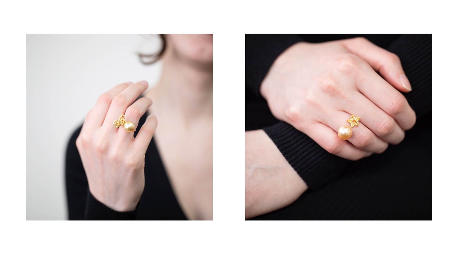 Calypso Golden South Sea Pearl, Yellow Sapphire & Diamond Ring SKU 565591 | Blog The Calypso Collection | Gerard McCabe Jewellers 2026