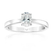 Celeste White Gold Oval Engagement Ring