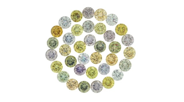 Coloured diamond set-round Echunga Collection
