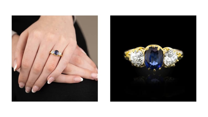Edwardian Sapphire and Diamond Three Stone Ring Circa 1900 SKU 559373 | Gerard McCabe Jewellers 2026