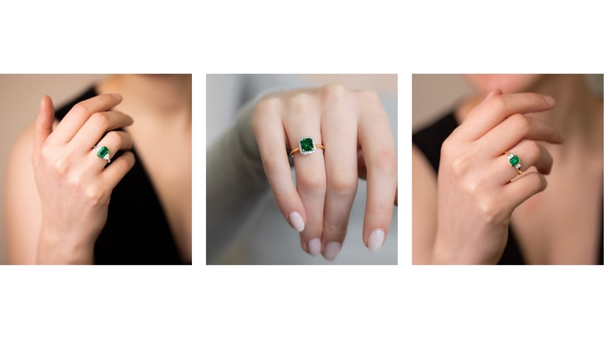 Gerard McCabe Emerald Rings: 560799, 569855 & 570194