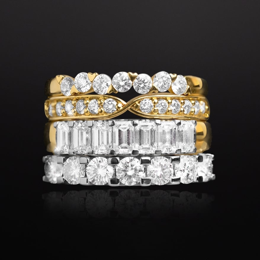 Gerard McCabe Eternity Ring Collection 2026 | Ring Stack Graphic