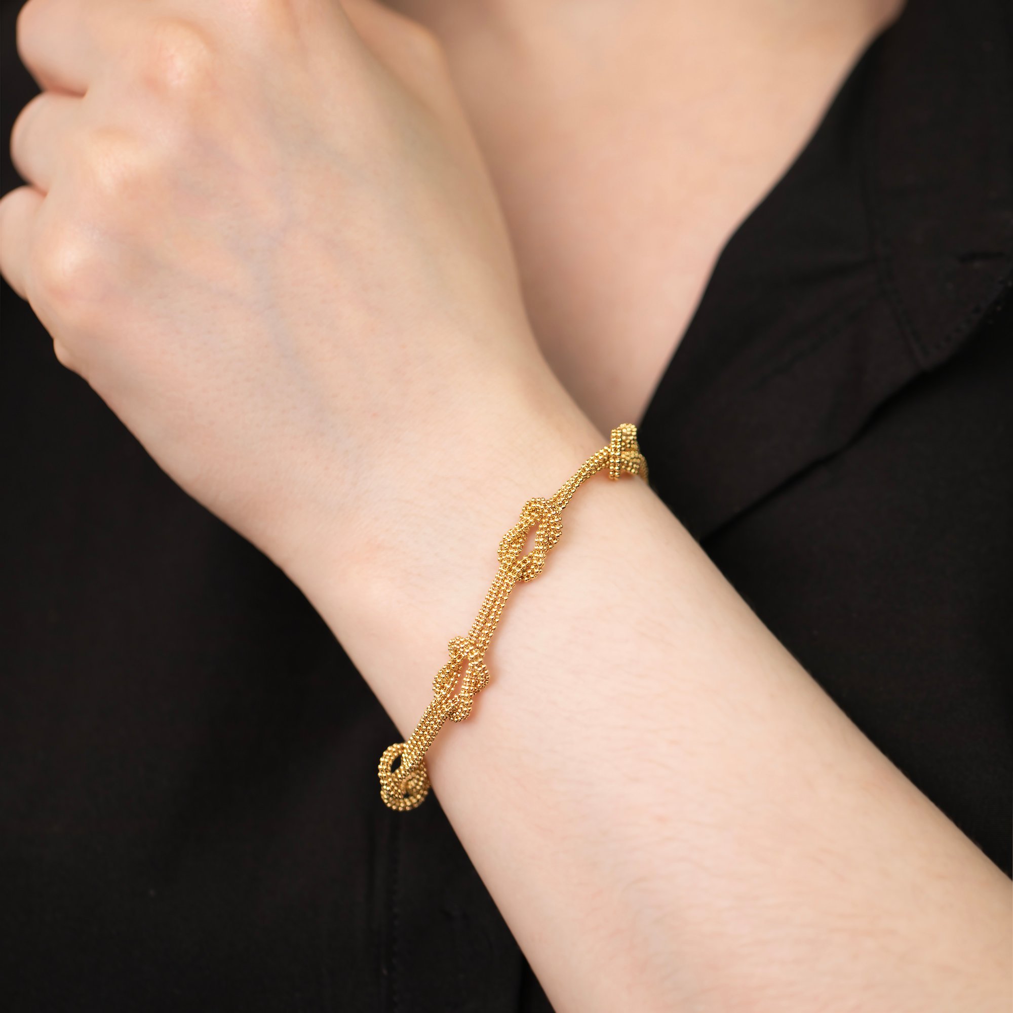 Italian Made Knot Bracelet Circa 2020s SKU 571820