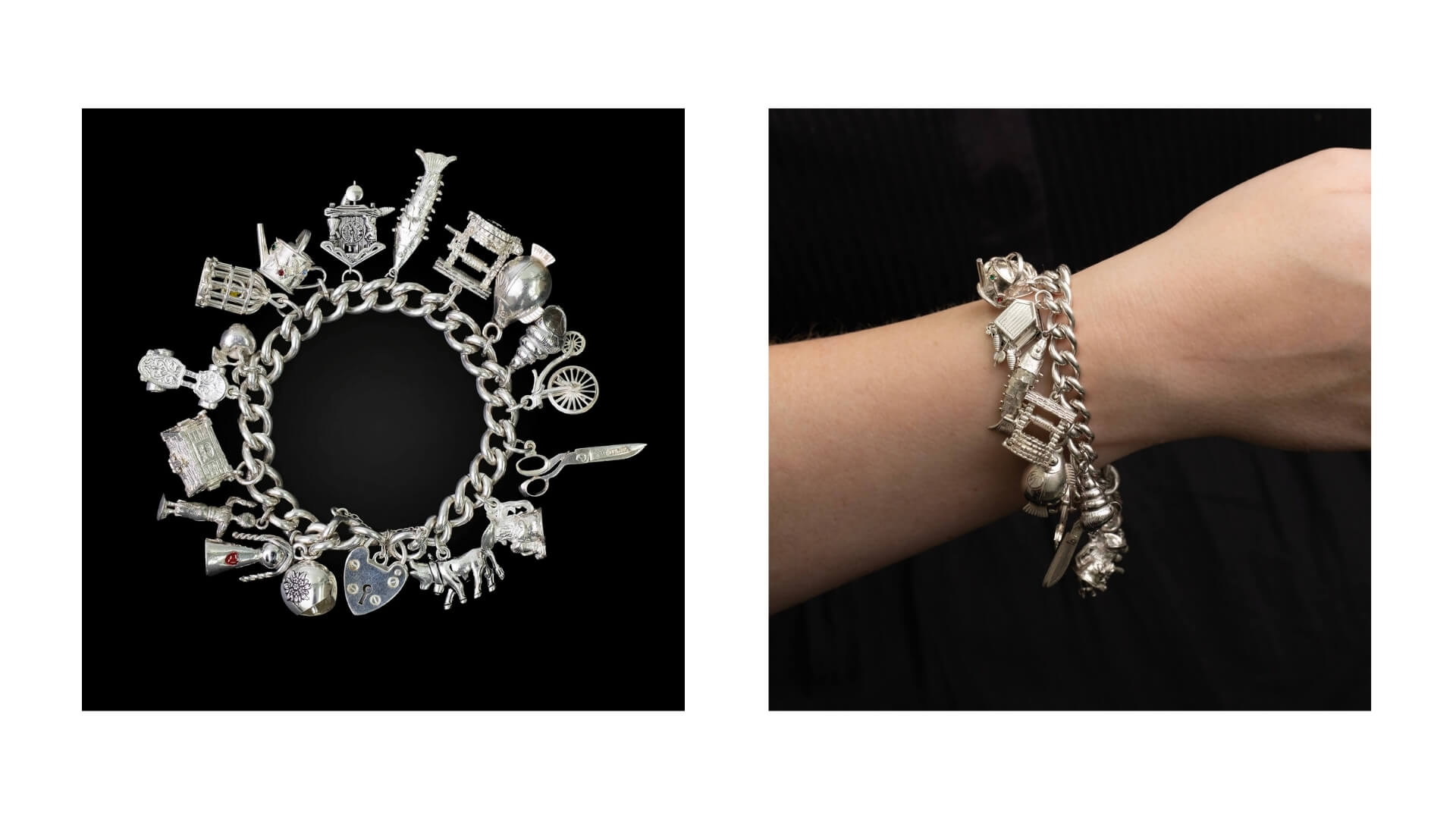 Late 20th Century Silver Charm Bracelet Circa 1980s | SKU 571672 | Gerard McCabe Antiques 2026