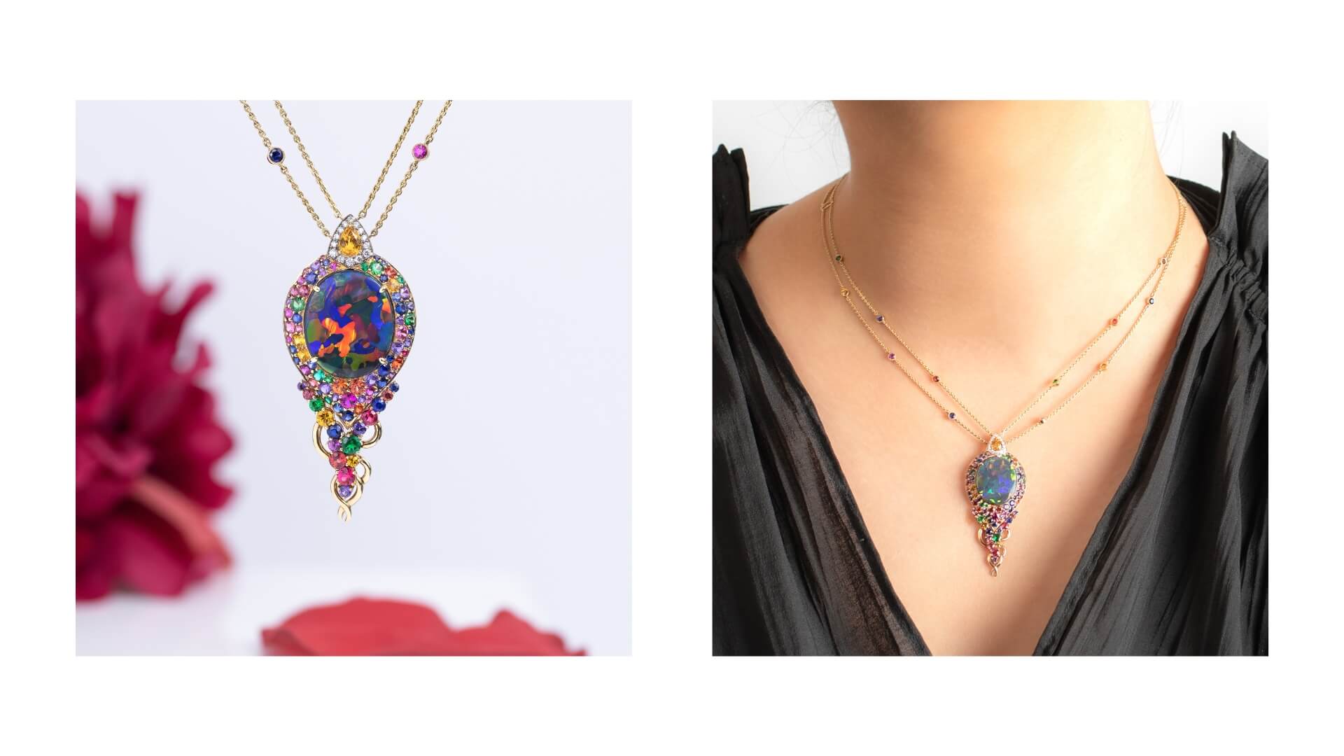 Lorikeet Lightning Ridge Opal and Gemstone Pendant | Remarkable Rocks Collection | Gerard McCabe Jewellers 2026