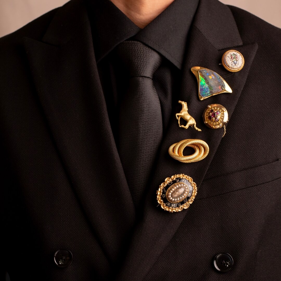 Mens Antique & Vintage Brooches | Gerard McCabe | 2026 Jewellery Trend Forecast