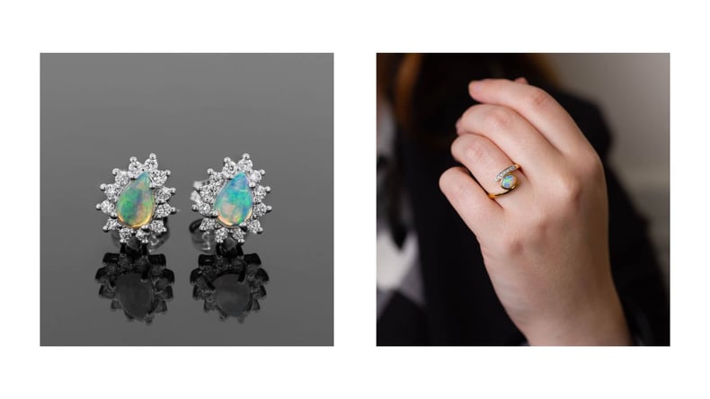 Opalescence Collection | Earrings and Ring | Gerard McCabe Jewellers 2026