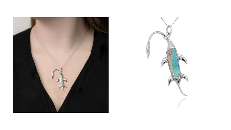 Opalised Rib Fossil of Plesiosaur 4.59ct in Sterling Silver SKU 565523 | Gerard McCabe 2026