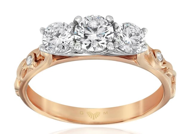 Gerard McCabe Trinity Rose Diamond Ring - Rose Gold.jpg