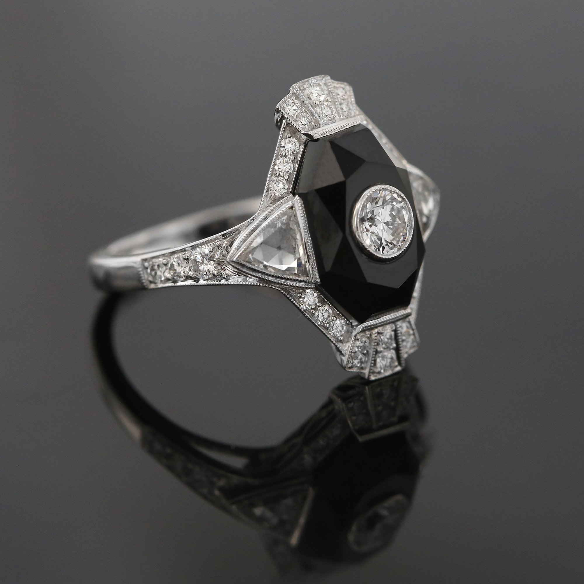 Savoir-Faire Onyx & Diamond Ring