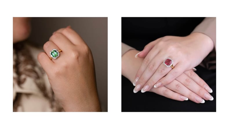 Tourmaline and Diamond Cocktail Rings | Gerard McCabe