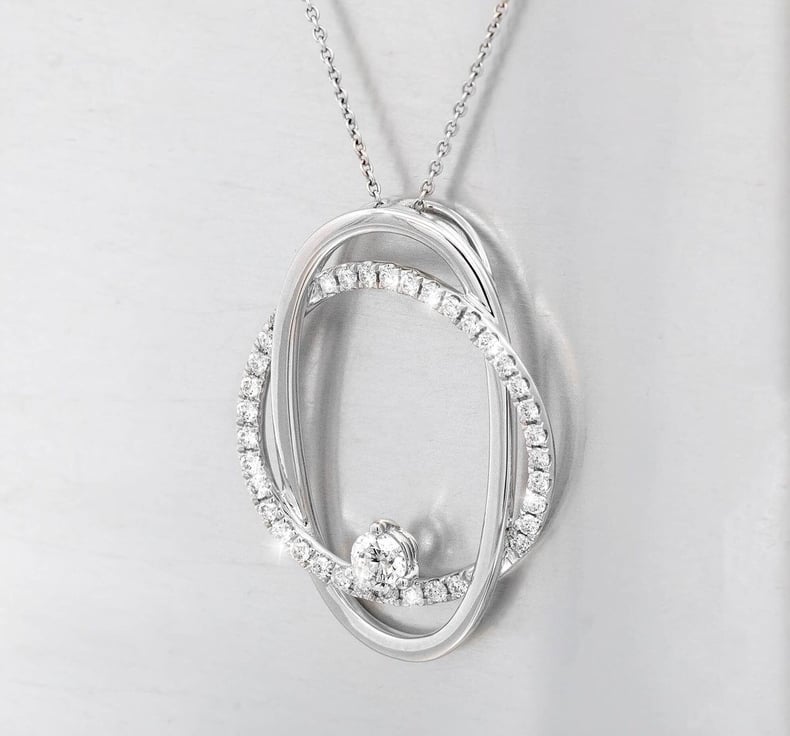 Classic Interlocked Curves 0.65ct Diamond Pendant